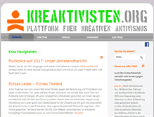 Tablet Screenshot of kreaktivisten.org